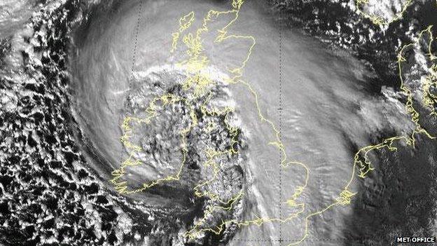 Met Office map