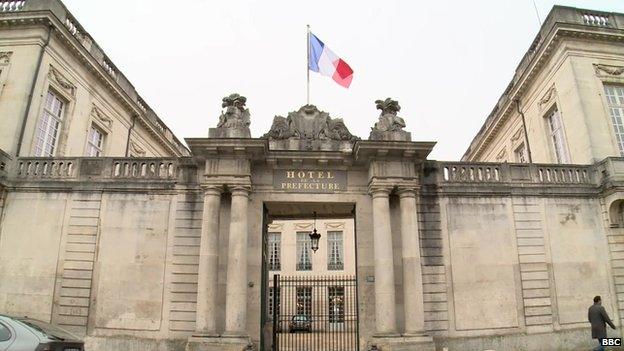 The prefectural office - representing central government - in Chalons