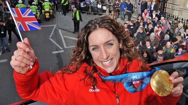 Amy Williams gold medal