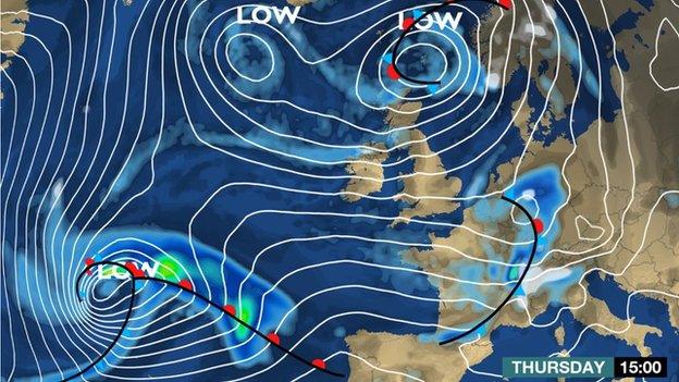 Another storm is waiting in the wings in the Atlantic and is due to arrive on Friday, say BBC forecasters