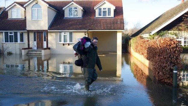 Flooded street