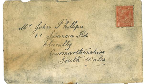 The envelope found behind a fireplace on Orkney