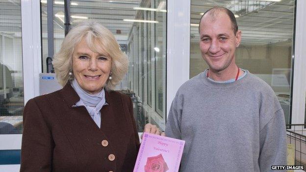 Duchess of Cornwall with prisoner Gary Bird