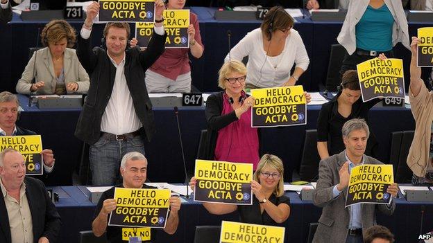 MEPs reject Acta, 4 Jul 12