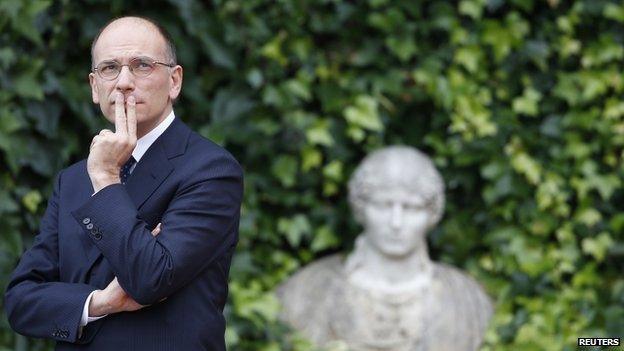 Outgoing Italian Prime Minister Enrico Letta in Rome