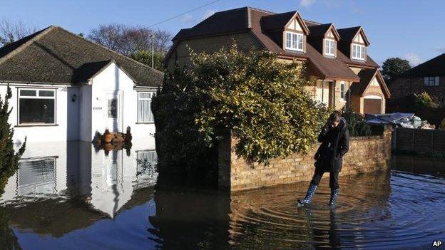 Flooded street