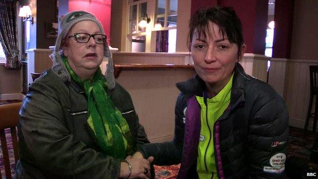 Davina McCall and Jo Brand