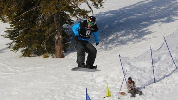 Paralympic snowboarder Matthew Robinson