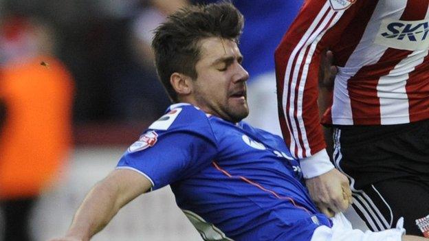 QPR winger Michael Petrasso, loaned out to Oldham earlier this season.