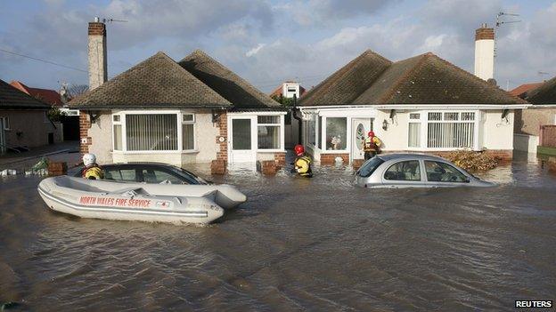 Rhyl flooding, December 2013