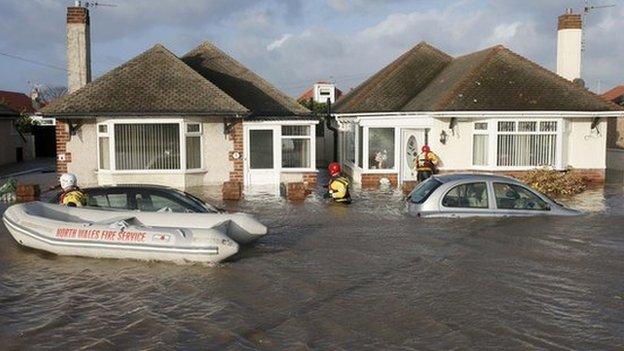 Rhyl flooding, December 2013