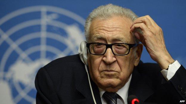 UN envoy to Syria Lakhdar Brahimi