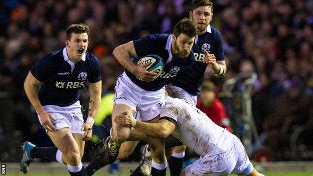 Scotland lost 20-0 at home to England