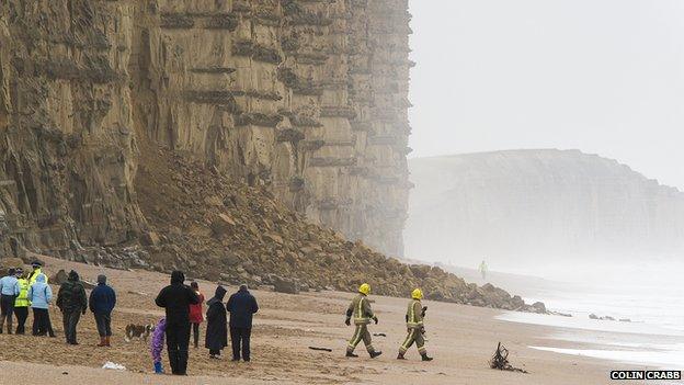 Landslip at West Bay