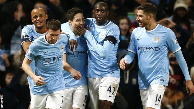 Manchester City celebrate