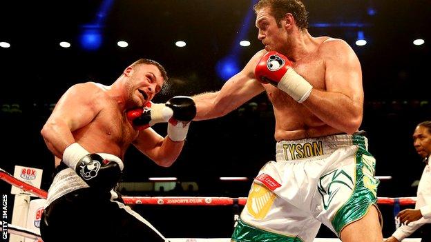 Tyson Fury beats Joey Abell