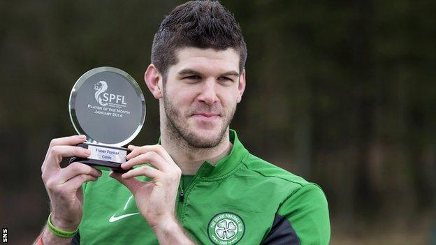 Celtic goalkeeper Fraser Forster