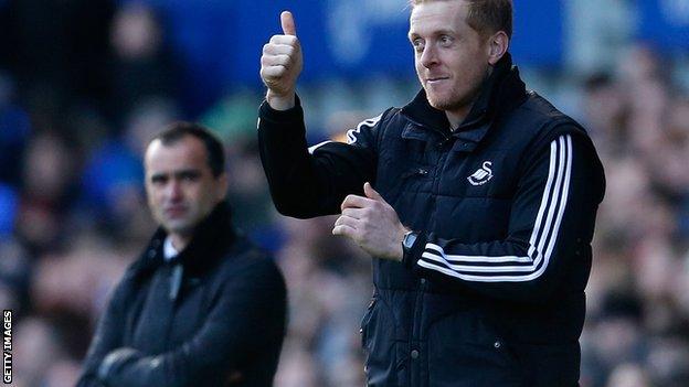 Roberto Martinez and Garry Monk