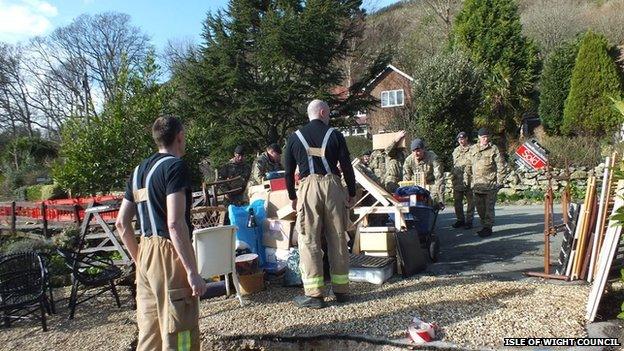 Military at Undercliff Drive