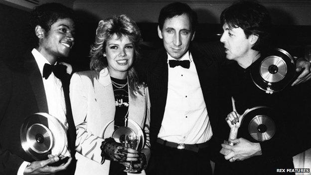 Michael Jackson, Kim Wilde, Pete Townshend, Paul McCartney