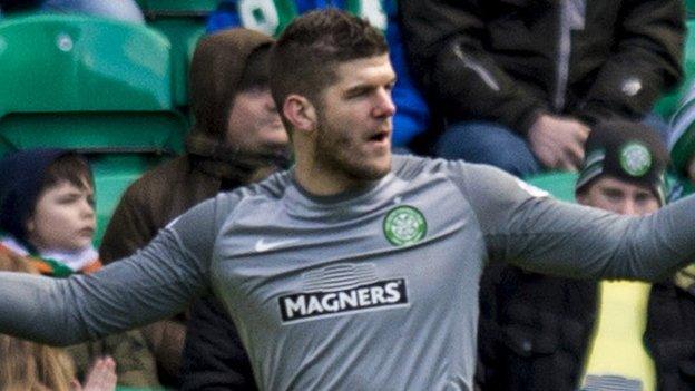 Celtic goalkeeper Fraser Forster