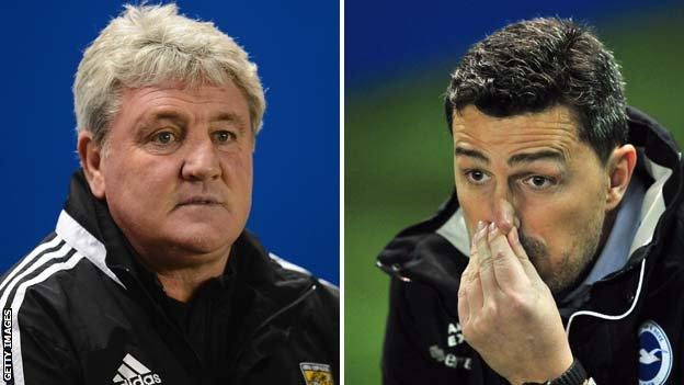 Steve Bruce and Oscar Garcia