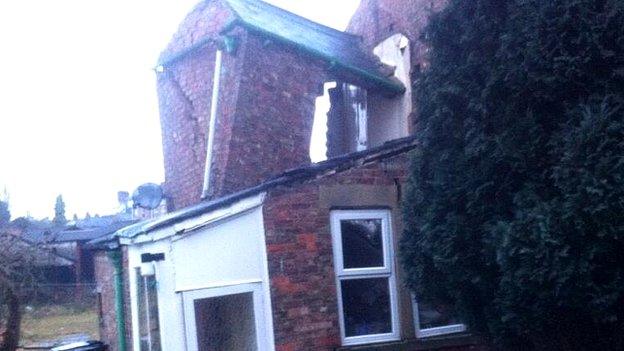 House damaged by appearance of sinkhole in Ripon