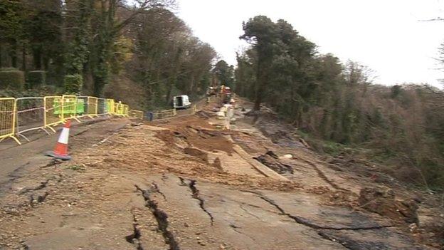 Undercliff Drive subsidence