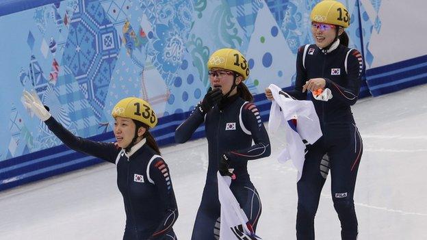 South Korea speed skating relay