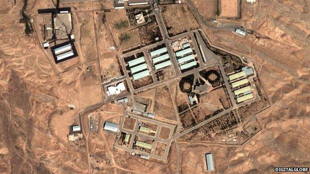 Satellite photo of Parchin military complex in Iran (2004)