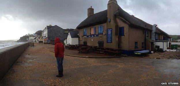 Torcross after the storm (Pic: Gail Stubbs)