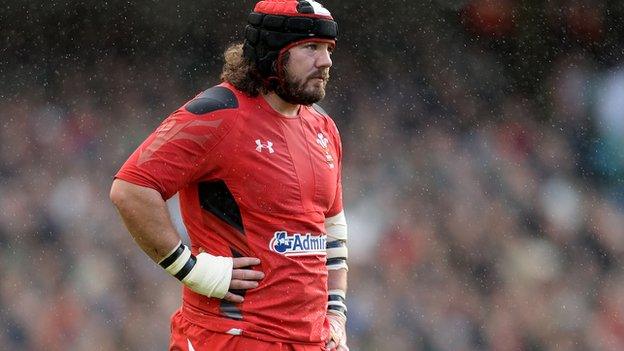 Wales prop Adam Jones