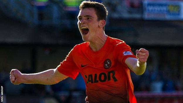 Dundee United left-back Andrew Robertson