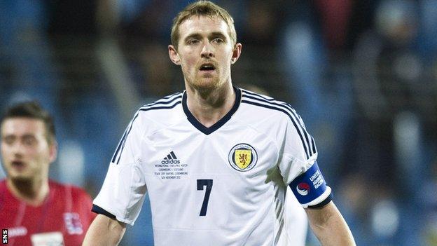 Scotland captain Darren Fletcher