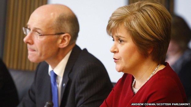 John Swinney and Nicola Sturgeon