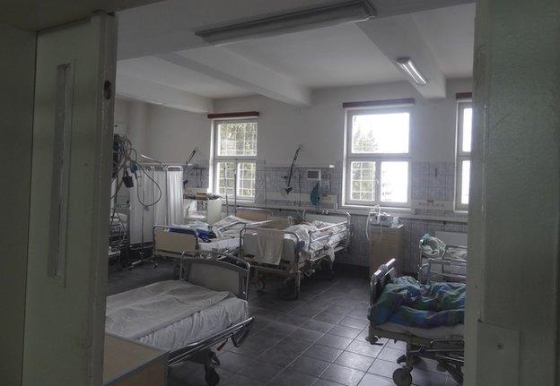 Intensive Care ward at Sfantu Gheorghe hospital, Romania