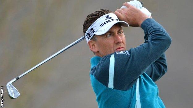 Ian Poulter during his first round defeat against Rickie Fowler in the WGC World Match Play