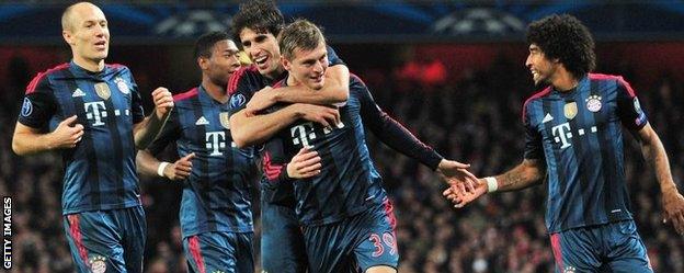 Bayern Munich celebrate