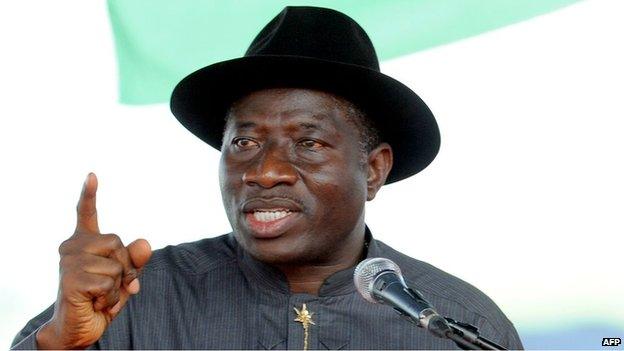Nigeria's President Goodluck Jonathan (file photo)