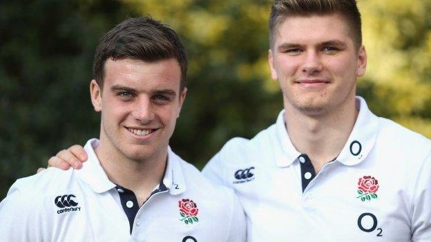 England duo George Ford (left) and Owen Farrell