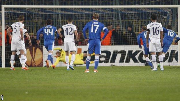 FC Dnipro score against Tottenham