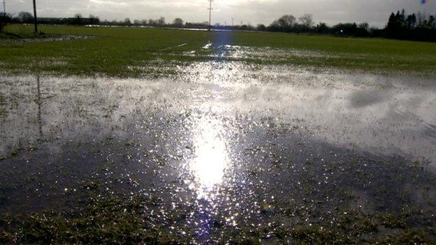 Flooded field