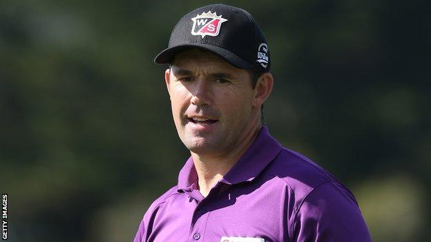 Padraig Harrington in action at the AT&T Pebble Beach National Pro-Am earlier this month