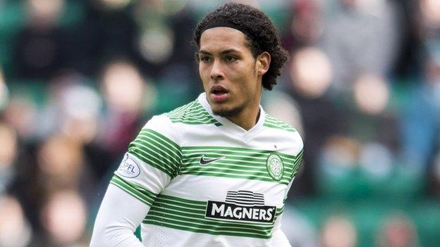 Celtic defender Virgil Van Dijk