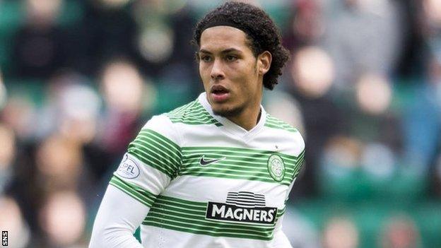 Celtic defender Virgil Van Dijk