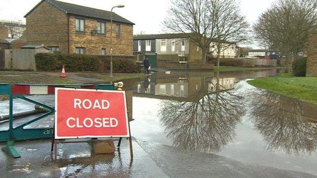 Flooding at Buckskin, Basingstoke