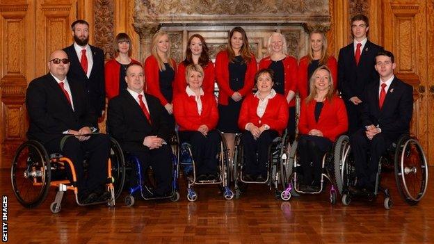 GB team for Sochi Winter Paralympics