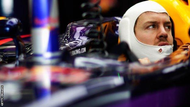 Sebastian Vettel of Red Bull at second pre-season test in Bahrain