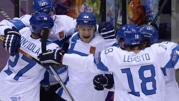 Finland beat USA in Sochi