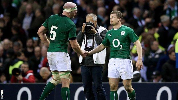 Paul O'Connell and Brian O'Driscoll